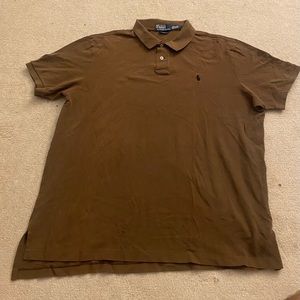 Brown Ralph Lauren Polo T-Shirt Size XXL